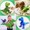 MIMIA 40cm T-Rex Plush Dinosaur, Perfect Gift for Kids, Birthday Gift, Fluffy T-Rex Body Pillow (Gray)