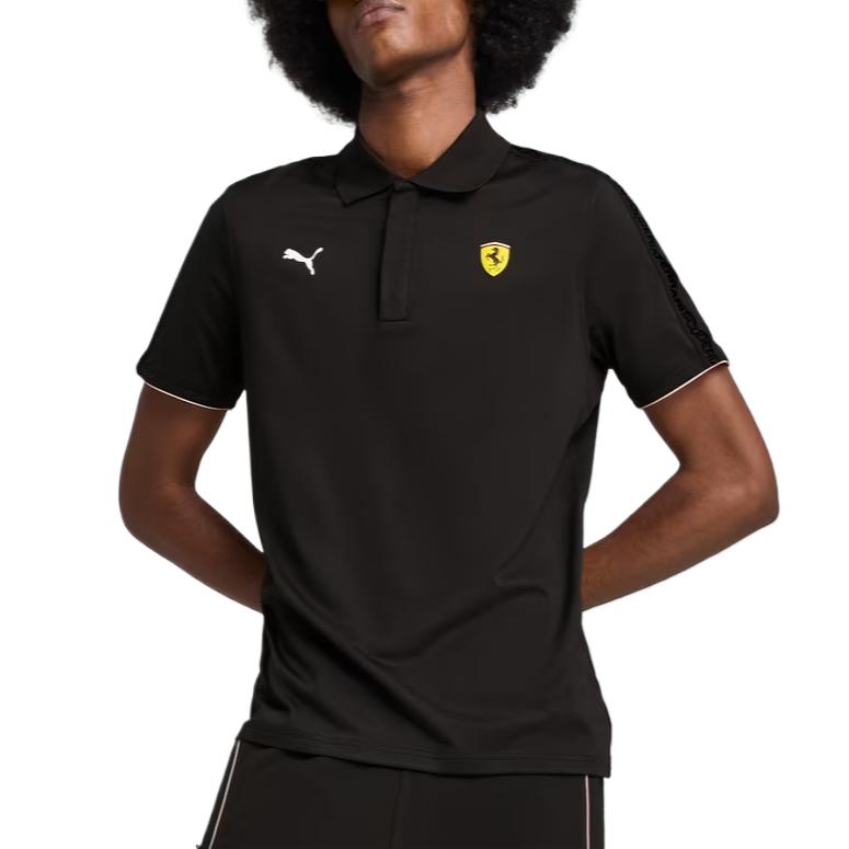 Puma Мужская рубашка-поло Race Cloudspan Черная 630185-01