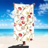 Seashell & Jewelry Print Bath Towel - Soft Absorbent Towel for Beach Lovers, Elegant Design for Everyday Use and Comfort