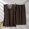 1011 Korean version of the princess style sleeve suit, cute loose lyocell loungewear suit, women's summer thin style with chest pad