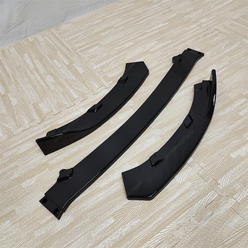 3 шт. Сплиттер-диффузор для губы переднего бампера автомобиля для Mazda MX-5 MX5 Miata ND 2016-2025 2-дверный обвес тюнинг глянцевый черный
