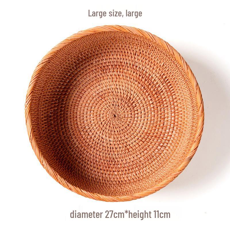 Вьетнамская ручная плетеная осенняя лоза корзина для закусок, фруктов или конфет - Идеально подходит для гостиной или журнального столика.