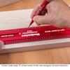 Woodpeckers Woodworking L2R Center Laser Engraved Precision Aluminum Metric Woodworking Ruler with Beveled Edges Rule, 900mm, & Scale, USA-Made