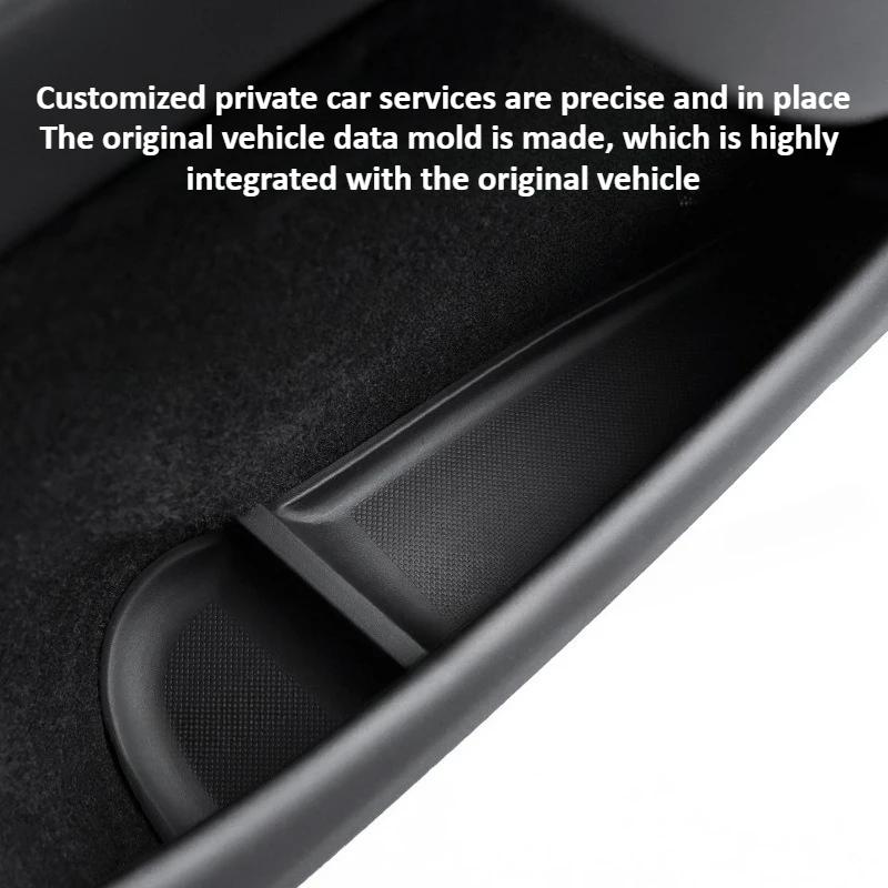 Side Door Storage Pad for Tesla Model Y Juniper 2025 Car Accessories ABS Central Control Water Cup Holder Pad Organizer Tray