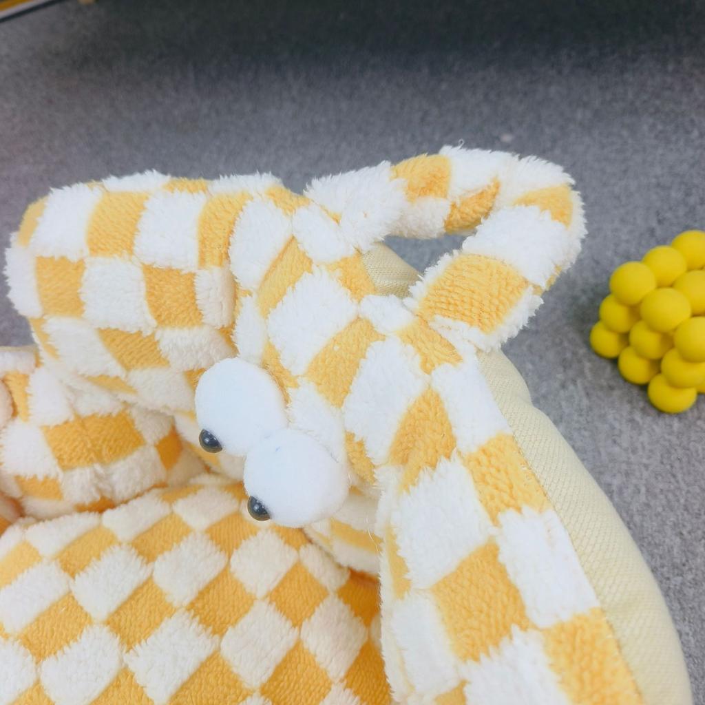 Диван-гнездо Big Eyes Checkerboard Round Nest Bed Pet Bed Cat Bed Dog Bed Pet Laugh Universal Small and Medium Size for All Seasons