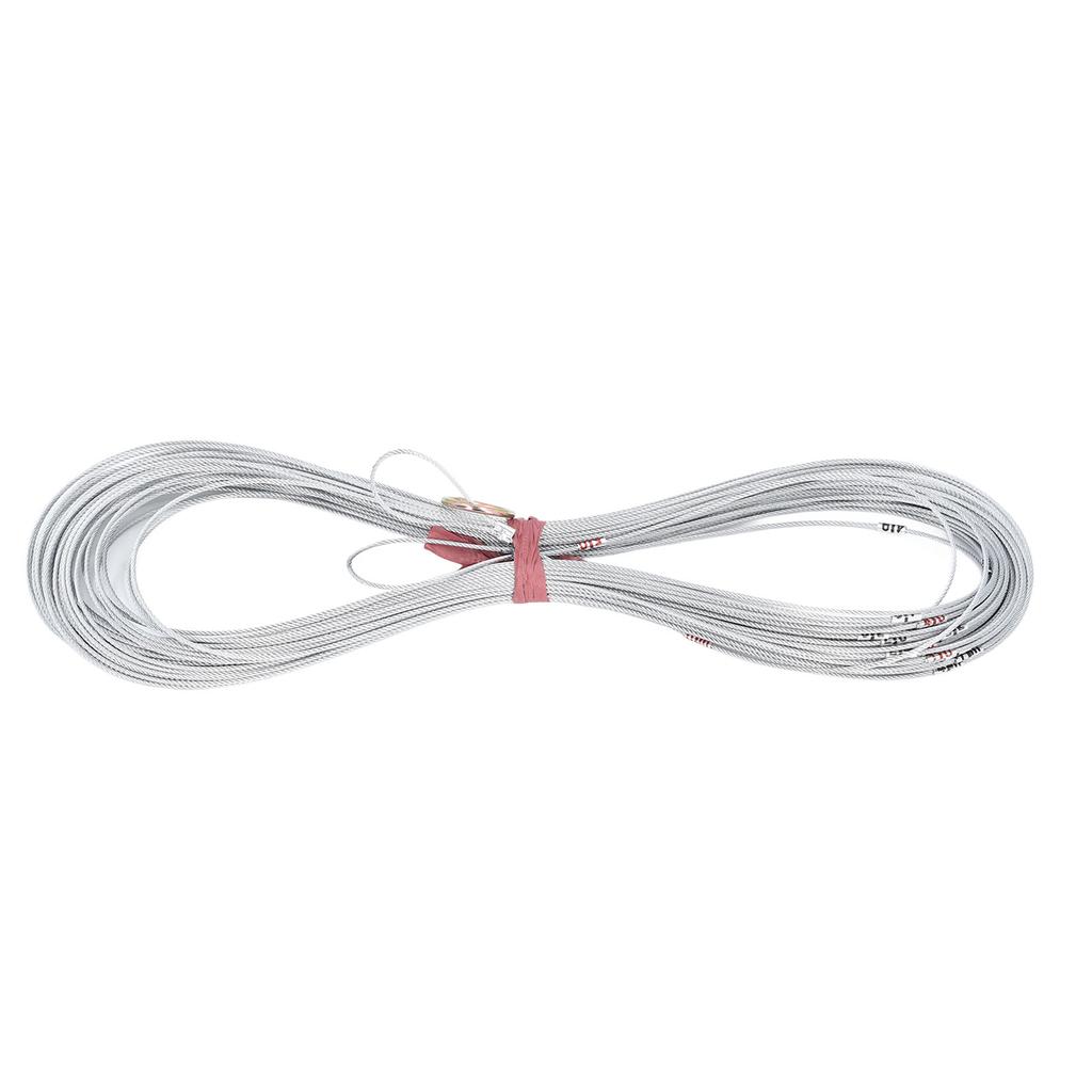 50 м веревка для измерения скважин прозрачные весы не усаживающиеся портативная стальная проволочная веревка для строительства