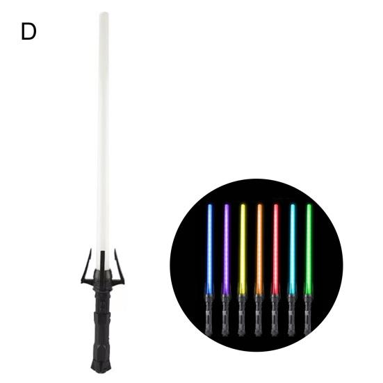 1/2Pcs Durable Adjustable Smooth Edges 3 Modes Movie Cosplay LED Glow Lightsaber Outdoor Toy Daily Play Stick