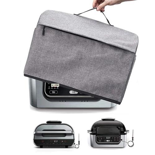 Indoor Grill Cover for Ninja Foodi, Waterproof Dustproof 600D Oxford Cover with Pockets for Ninja AG301 AG302 AG300 AG400