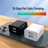 Сертифицированное 3C Двухпортовое USB-зарядное устройство для мобильных телефонов 5V 2A с быстрой зарядкой