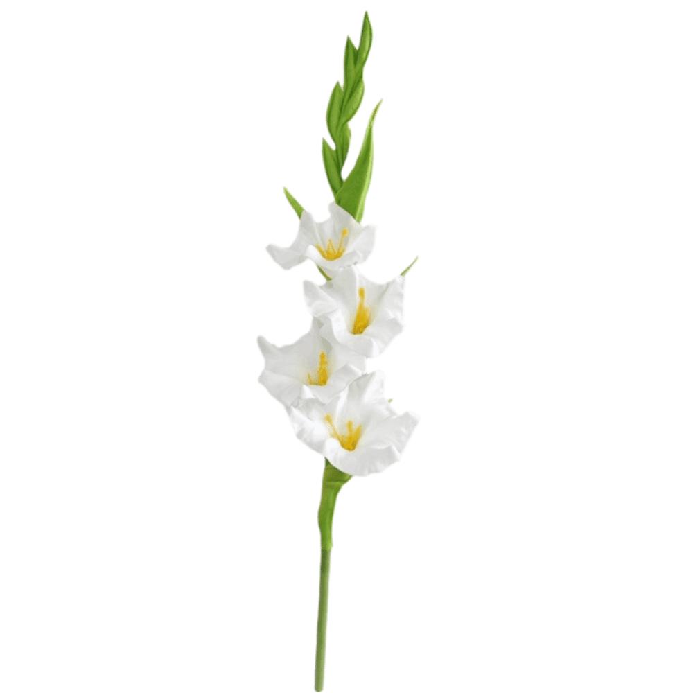 PU Material Artificial Gladiolus Branches Purple Gladiolus Bouquet Art PU Fake Flowers  DIY Crafts