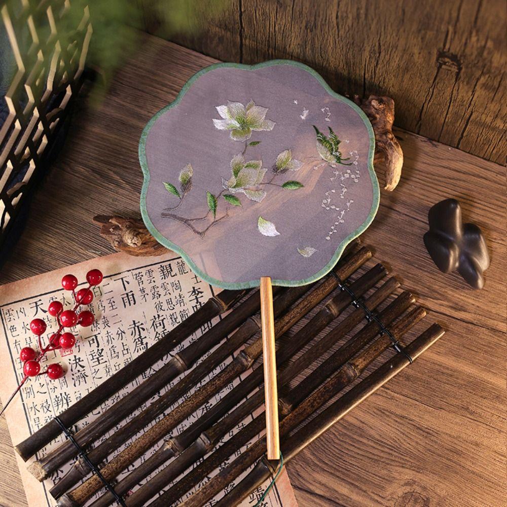 С подвеской в китайском стиле Веер Туан Веер из шелка Классический вышитый Веер Китайская свадьба