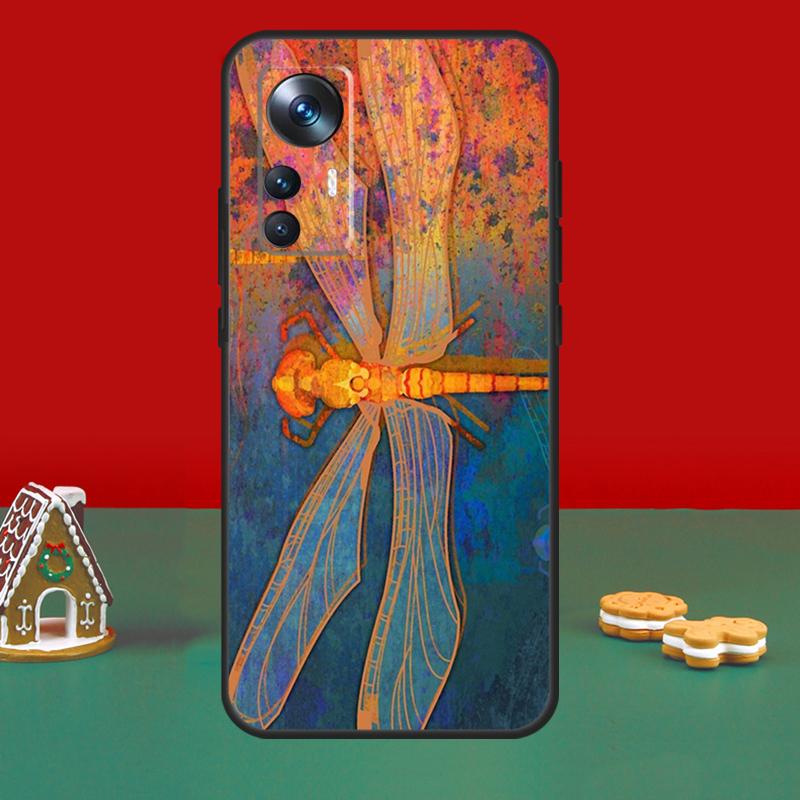Чехол для телефона POCO M6 Pro X6 Pro X3 X5 F3 F5 M5s с рисунком насекомого 'Стрекоза' Для Xiaomi 14 12T 11T 13T Pro 12 13 Lite