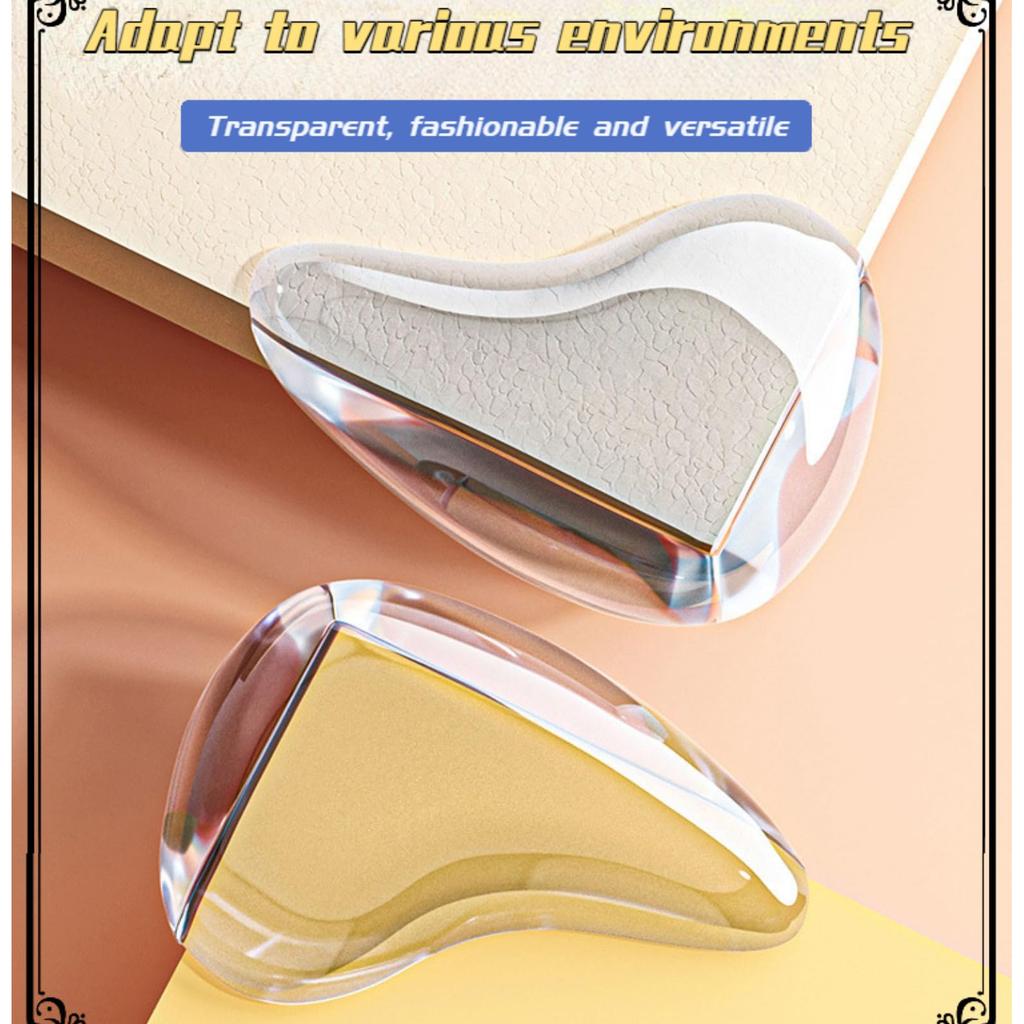 Table Corner -collision Corner Protector Soft -bump Right Angle Cover Table Cabinet Cabinet Corner Glass Protective Cover Transparent Silicone Sticker