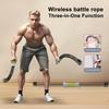 2 шт. 3-в-1 Безверёвочная Боевая Скакалка Мужчины Женщины Тренажер для Рук Кардио Силовая Тренировка Мышц Беспроводная Скакалка для Тренировок Домашний Тренажерный Зал Фитнес-Оборудование