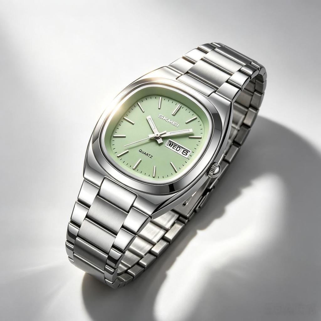 Unisex Quartz Watch SKMEI Stainless Steel Calendar 30M Waterproof 2420