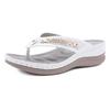 Retro Clip Toe Metal Sandal Slippers Women Car Line Non-slip Slope Heel Hollow Large Size Sandals