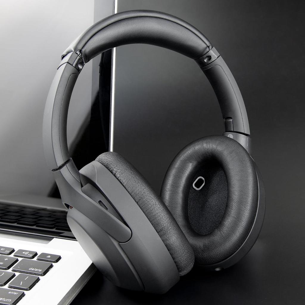 Амбушюры SOULWIT Амбушюры для наушников Sony Гарнитура Сменные амбушюры Мягкие амбушюры, совместимые с овчиной Амбушюры из высокоплотной пены Датчики не влияют на звук