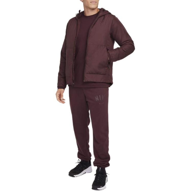 Nike Безлимитная стеганая куртка мужская бордовая FB7545-652