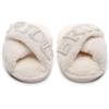 Hot-Selling Pearl Diamond 'BRIDE' Plush Slippers for Bachelorette Parties and Weddings