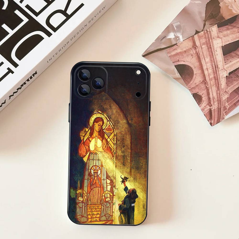 A-Потрясающий D-Disco Elysium Чехол для iPhone 17,16,15,14,13,12,11,Pro,Max,Plus,E,SE4,Air,Mini Черный Мягкий Чехол