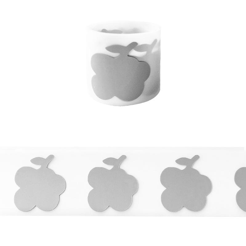 Серебряные светоотражающие ленты патч Высоковидимая виниловая пленка наклейки для одежды Diy Parches Ropa теплопередача фрукты декор патч 3x100 см