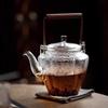 Chaxun Diamond Glass Teapot with Handle & Lid