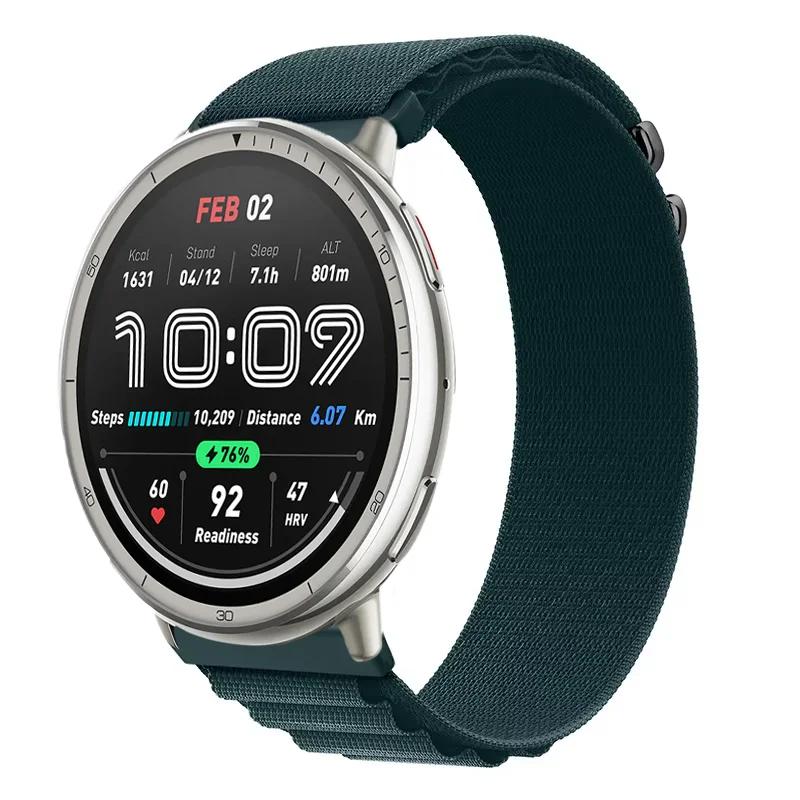 20 мм 22 мм Альпийский нейлоновый ремешок-петля для Amazfit Active 2 GTS 4 Min Спортивный браслет Ремешок для Amazfit Bip 6 5 GTR 4 3 Балансирующий браслет