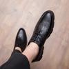 Fashion Men Business Shoes Lace Up Formal Leather Shoes Mens Fashion Dress Shoes Classic Italian Formal Oxford Shoes Men Zapatos Hombre