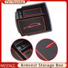 Ящик для хранения подлокотника центральной консоли автомобиля для Hyundai Kona Encino 2017-подлокотники для хранения лотков-контейнер-органайзер