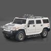 New 1/18  Hummer H2 Highway 61 SUV Alloy Car Model Die-cast Metal Toy Large Off-road Vehicle Car Model Simulation Sound and Light Boys Gift