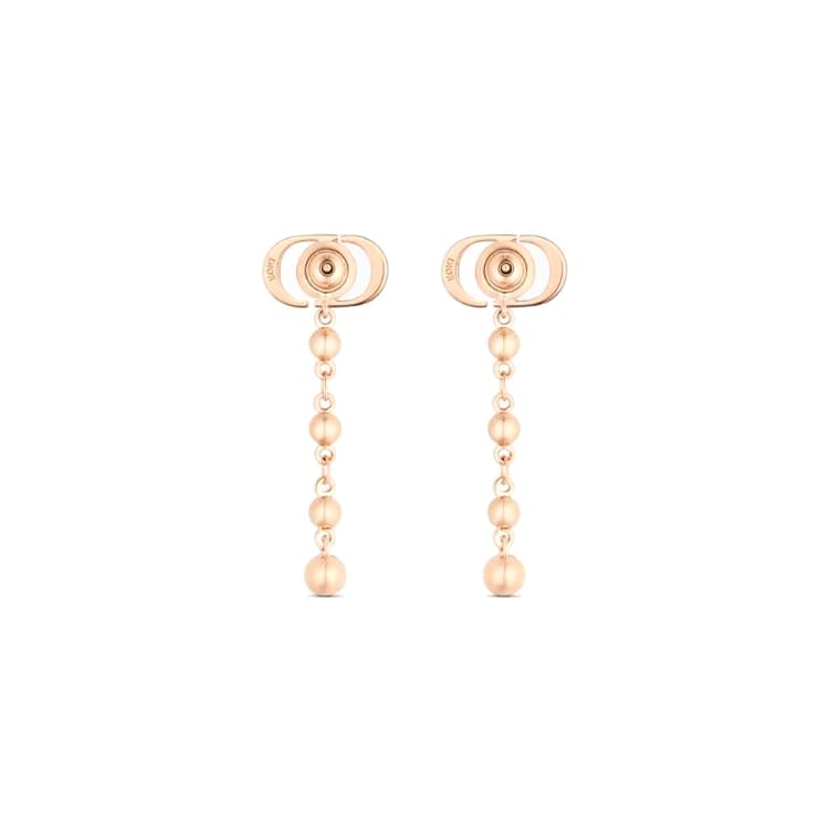 DIOR Metal Earrings Women's Rose Gold E2326WOMMTD15P