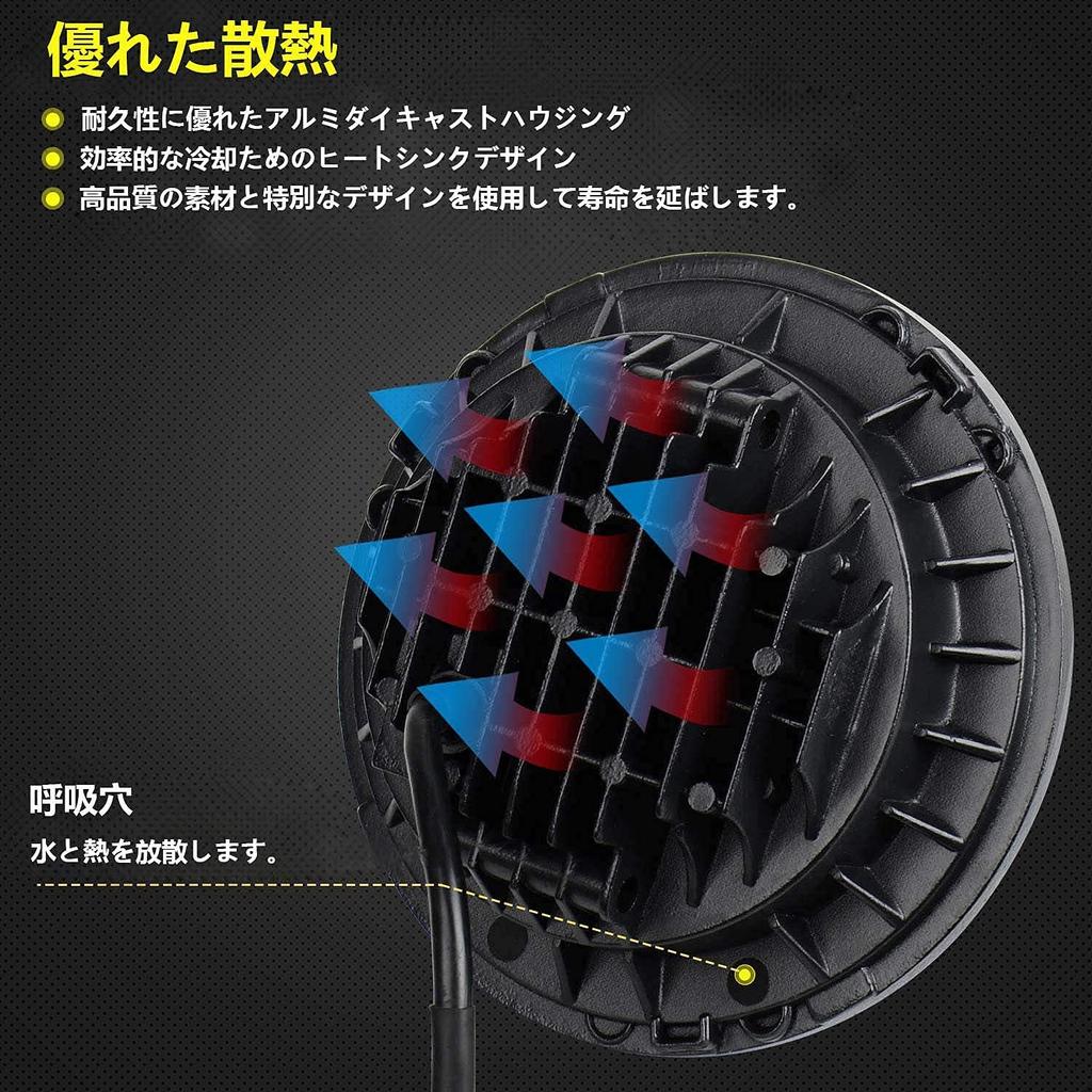 Светодиодные фары Samman с ДХО (дневными ходовыми огнями) и поворотниками с белым 7-дюймовым корпусом, функция, переключение ближнего/дальнего света, огни/белые сигналы/янтарные кольца,