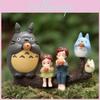 My Neighbor Totoro Anime Character Cat Girl Blowing Xun Mini Model Micro Landscape Diy Decor For Party And Celebration