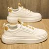 Мужские кеды весна и лето новая модная спортивная и повседневная обувь мужская универсальная на толстой подошве увеличивающая рост белые кеды модная обувь