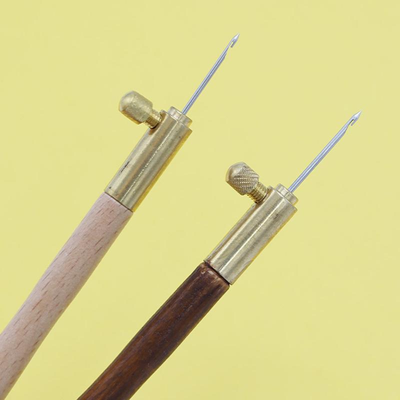 Игла для вышивания Тамбурный крючок для вязания Люневильский крючок с ручкой из 3 игл Набор S Couture Люневильский блестящий инструмент для вышивки бисером