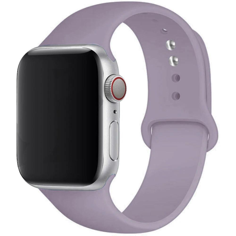 Силиконовый ремешок для Apple Watch Band 44 мм 40 мм 49 мм 45 мм 41 мм 38 мм 42 мм Correa Belt Bracelet IWatch Series 9 8 7 6 5 3 SE Ultra 2