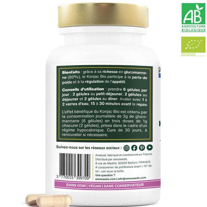 Konjac Bio - Haute Concentration | 180 gélules - Amoseeds