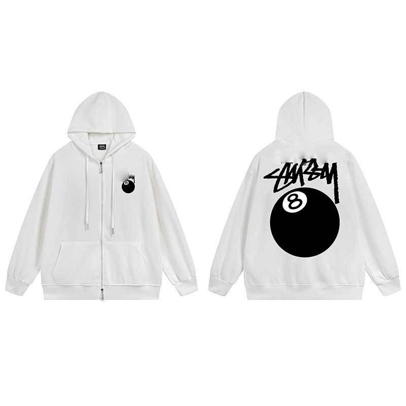 Unisex Heavyweight Cotton Classic Cardigan Hoodie Jacket