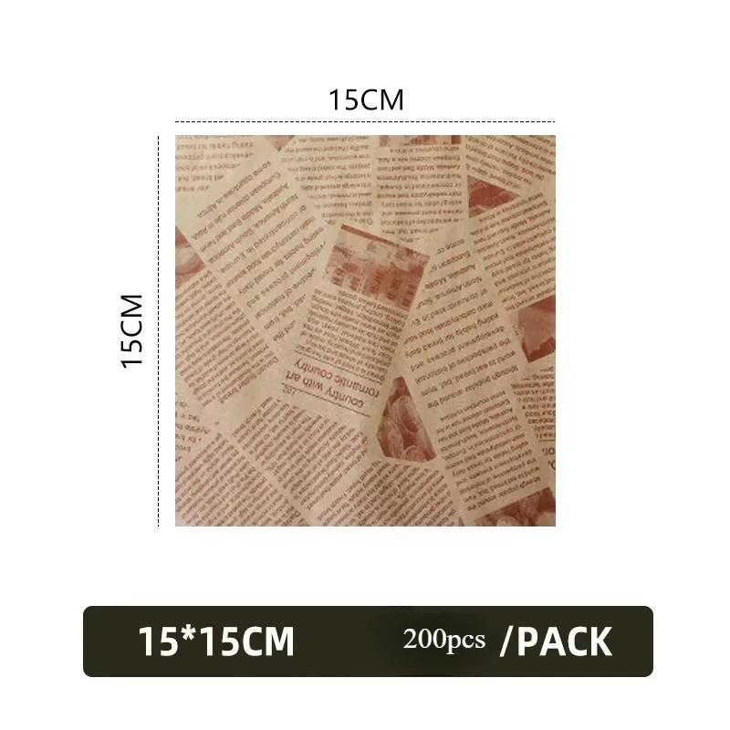 100/1000 шт. Маслостойкая бумага для упаковки булочек для бургеров, жареной пищи, сэндвичей, бумага для жарки во фритюре, выпечки в духовке, тарелка, аксессуары