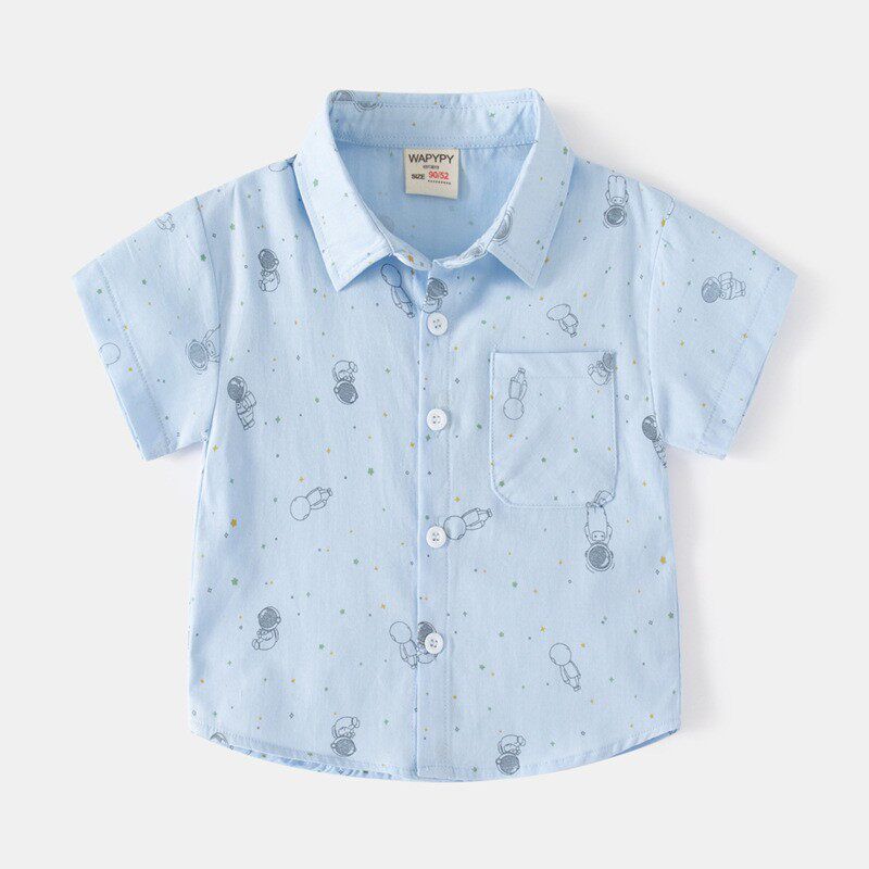 Детская одежда Животное Летняя Пляжная одежда Рубашка-поло с воротником