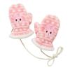 MIKIHOUSE HOT BISCUITS Size Small Pink Mittens, 73-7601-262, (1-3 Years),