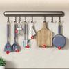 Кухонные крючки Неперфорированные подвесные штанги Кухонные полки для хранения Лопатки Ложки Подвесные полки Алюминиевые крючки Настенное хранение YLE516