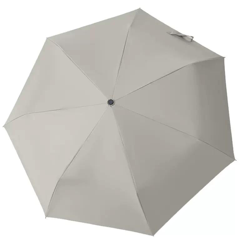 Foreign Trade Ultra-Light, Easy-To-Open and Close, Foldable, Fully Automatic Sun and Rain Umbrella with Black Coating for Sun Protection and Uv