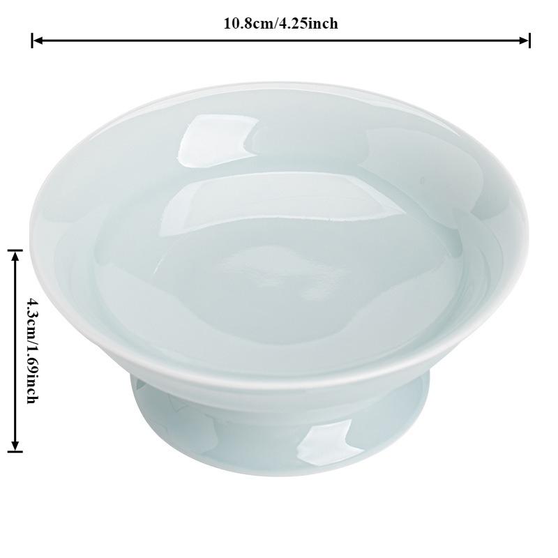 Китайские керамические фруктовые тарелки Ретро Тарелка для десертов и закусок на высокой ножке Подносы для дим-самов Фарфоровая посуда Кухонные принадлежности Чайная посуда