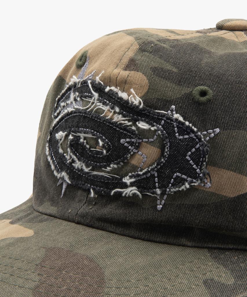 Джинсовая аппликация Liomeu, стираная бейсболка_Камуфляж