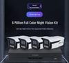Dahua 6MP POE Наружная система камер безопасности CN вилка (адаптер в комплекте)