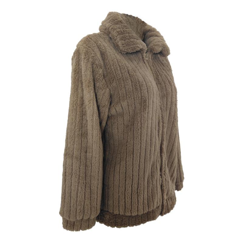 YYFS Женские модные повседневные однотонные куртки и пальто с воротником-поло на осень-зиму с длинным рукавом и принтом