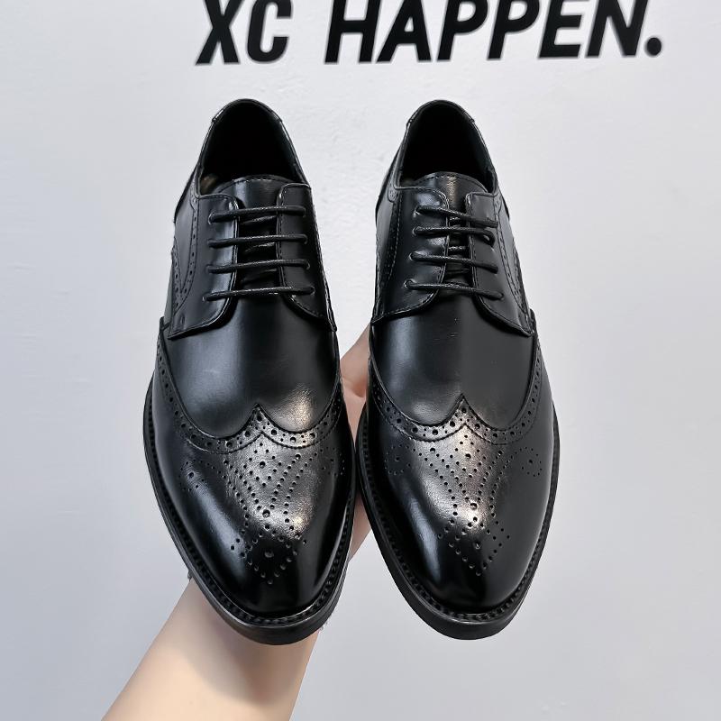 Fashion Leather Shoes For Man Genuine Leather Big Size Shoes High Quality Designer Formal Shoes Casual Shoes Fashion Business