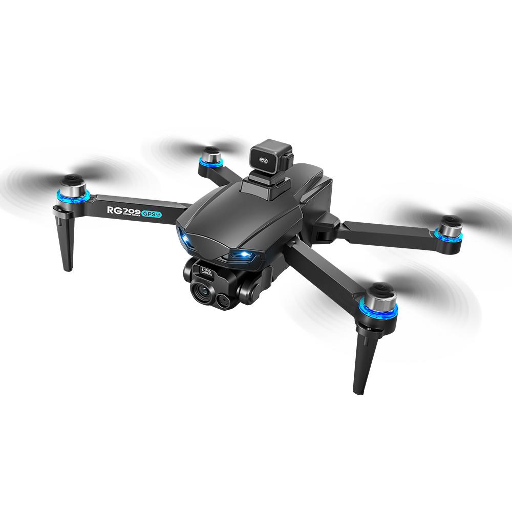 New RG709 GPS Drone 8K Camera 5G Professional Foldable Quadcopter Drone 4.5 Inch With Screen Optical Flow Positioning Toy Gifts