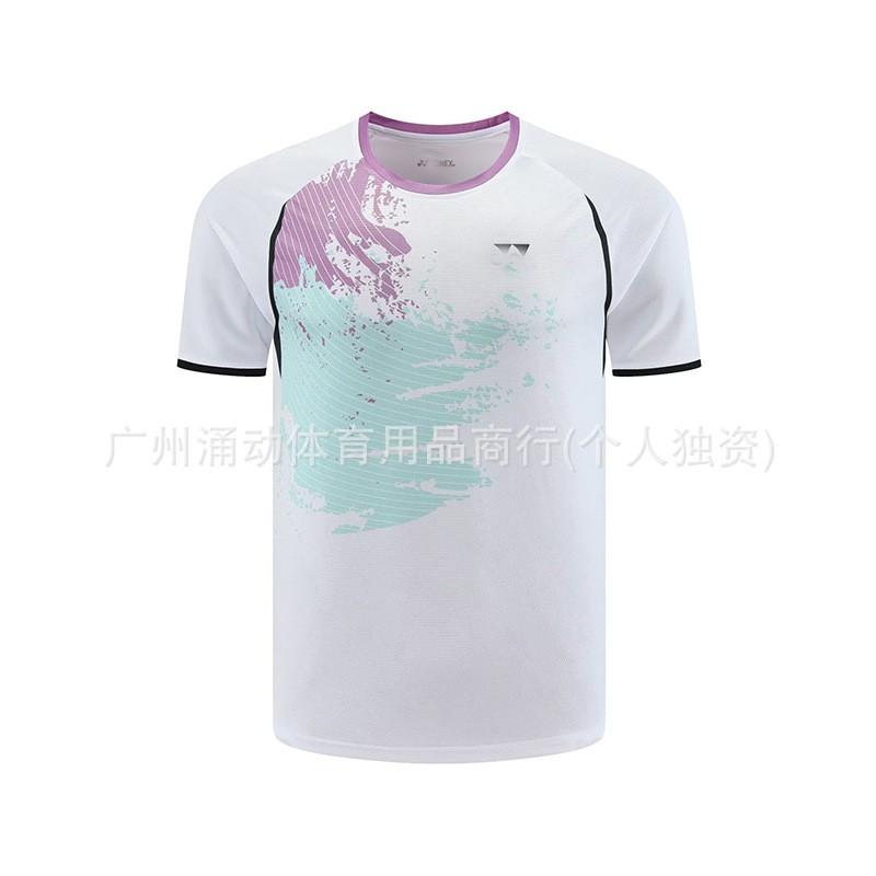 Unisex Badminton Sport T-Shirt Quick-Dry Breathable Athletic Top Men Women Couples Training Match Wear